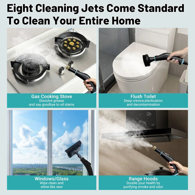 High-Temperature Steam Cleaner for Sterilization, Air Conditioners, Range Hoods, Home and Car, 220V EU, Home Appliances