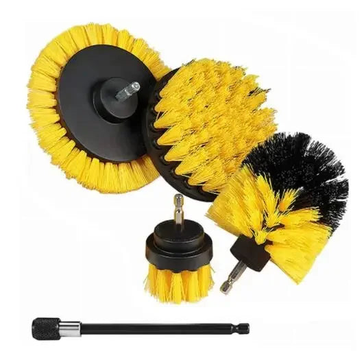 3/5 pezzi kit spazzola per trapano elettrico spazzola per pulizia elettrica per moquette superficie del bagno vasca mobili doccia piastrelle pneumatici strumento di pulizia