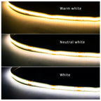 Striscia LED COB 12V 320LED/m dimmerabile con tocco in legno penetrabile e sensore di movimento per cucina/guarda-roupa/vetrina/arredamento dell'armadio