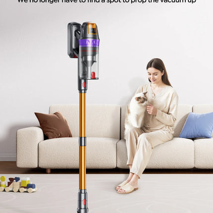 BUTURE VC90 600W 65KPA Potenza di aspirazione Aspirapolvere senza fili portatile elettrodomestico intelligente Batteria rimovibile Spazzola per la rimozione degli acari