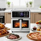 Friggitrice ad aria 8 litri 2150W con doppia resistenza e finestra visibile