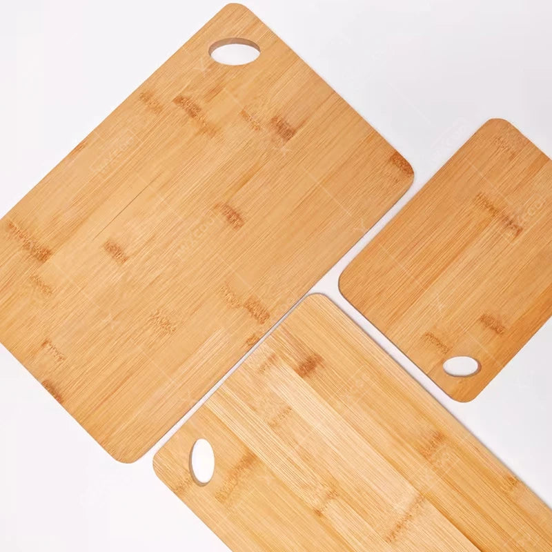3-teiliges Bambus-Schneidebrett-Set, dicke Mehrzweck-Schneidebretter für Fleisch, Gemüse, Obst, Küchen-Schneidebrett aus Bambusholz