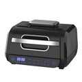 Friggitrice ad aria calda 8 in 1, 6 litri, 1700 W, nera, acciaio inossidabile