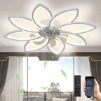 Ventilatore da soffitto a LED con luce, plafoniera con ventilatore, ventilatore da soffitto silenzioso e reversibile