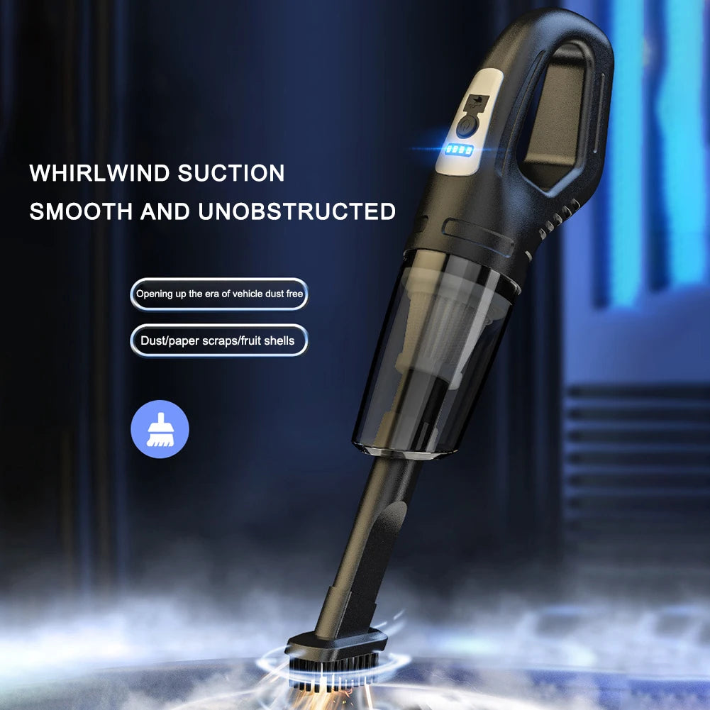 120W Auto-Handstaubsauger USB wiederaufladbarer kabelloser tragbarer Staubsauger Starke Saugkraft für Auto/Zuhause/Büro/Tierhaare