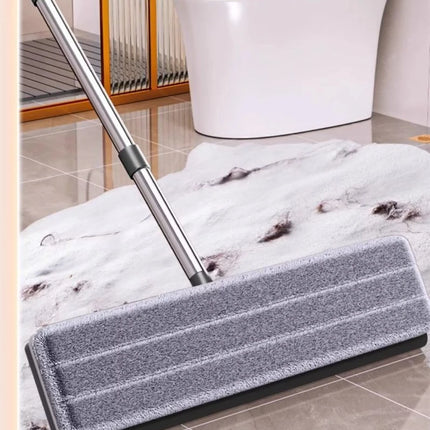 Set Mocio Piatto Mani Libere JOYBOS 40cm con Secchio, Lavapavimenti Rotante, Microfibra Lavabile per Bagno, Toilette e Casa
