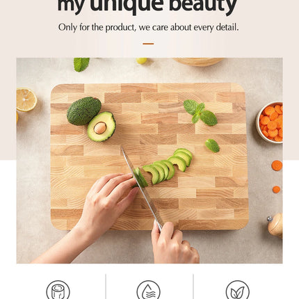 HEZHEN Tagliere in legno di frassino può essere posizionato Vassoio in legno massello Splicing Tagliere da cucina Vassoio per alimenti Tavola per piedi di drenaggio