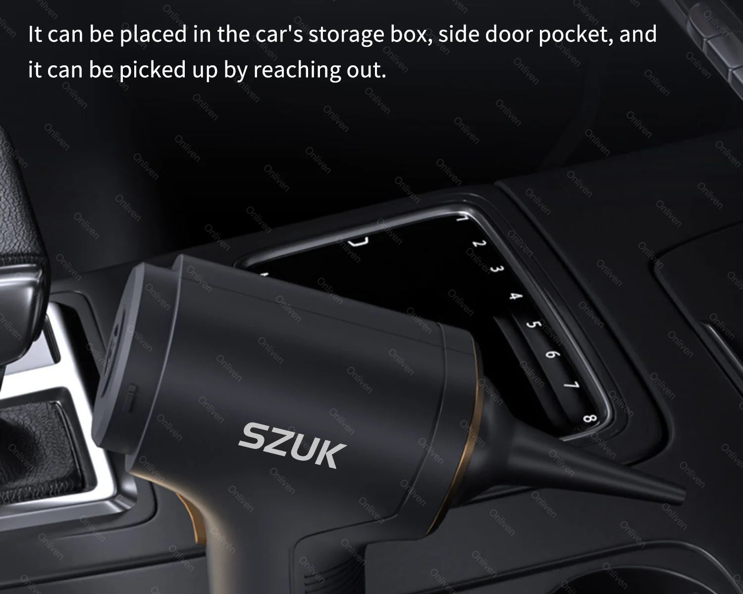 SZUK 98000PA Auto-Staubsauger Mini Leistungsstarke Reinigungsmaschine Starke Saugkraft Drahtloser Handstaubsauger für Zuhause und Auto