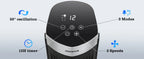 Aigostar Digitaler Turmventilator mit Fernbedienung/12-Stunden-Timer. 4 Modi und 3 einstellbare Geschwindigkeiten. 45W Leistung, 65° Oszillation, 93CM, für Zuhause und Büro, Schwarz