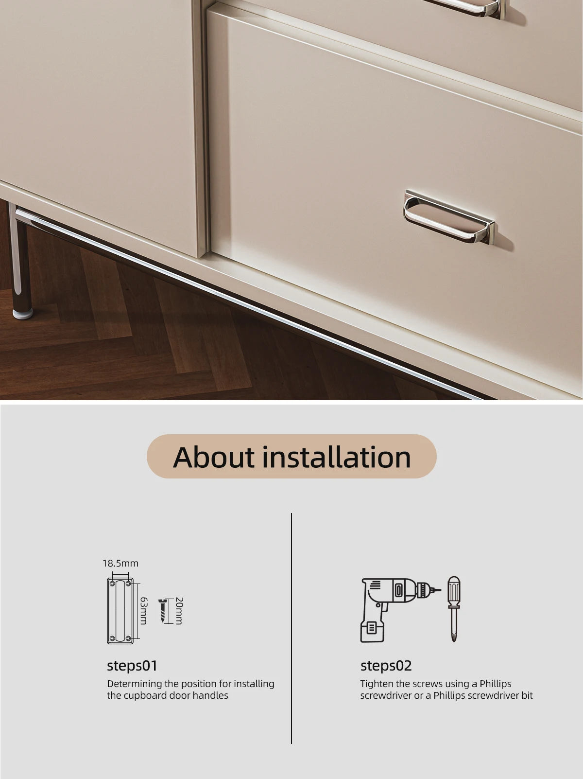 Maniglia per Armadio in Ottone Massiccio Dooroom, Design Stile Bauhaus, Maniglie per Mobili, Maniglia per Cassetti e Scarpiera da Cucina