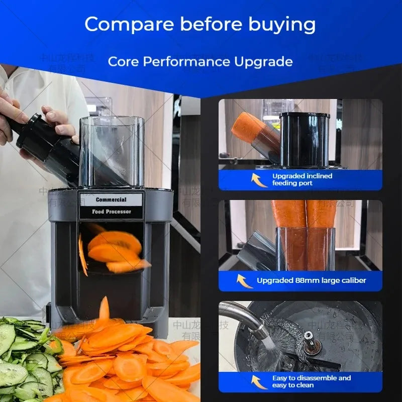 220V tritatutto per verdure tagliatrice elettrica multifunzionale carota taglierina per patate fetta trituratore robot da cucina a dadini