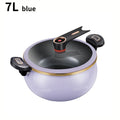 1 pentola a pressione Fat Daddy Micro, grande capacità da 7 litri, 26 cm, adatta per uso domestico, pentola antiaderente multifunzionale per stufare e cucinare zuppe, compatibile con piani cottura a induzione e fornelli a ga