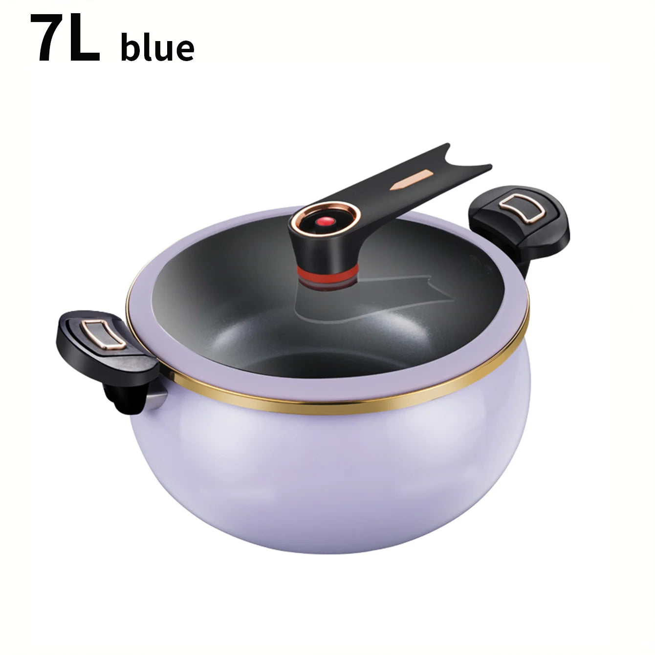 1 pentola a pressione Fat Daddy Micro, grande capacità da 7 litri, 26 cm, adatta per uso domestico, pentola antiaderente multifunzionale per stufare e cucinare zuppe, compatibile con piani cottura a induzione e fornelli a ga
