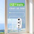 PuRuiKai AI Roboter-Fensterreiniger Intelligenter, streifenfreier Automatik-Reiniger für Fenster/Fliesen/Glastüren Selbstreinigend Extrem leise