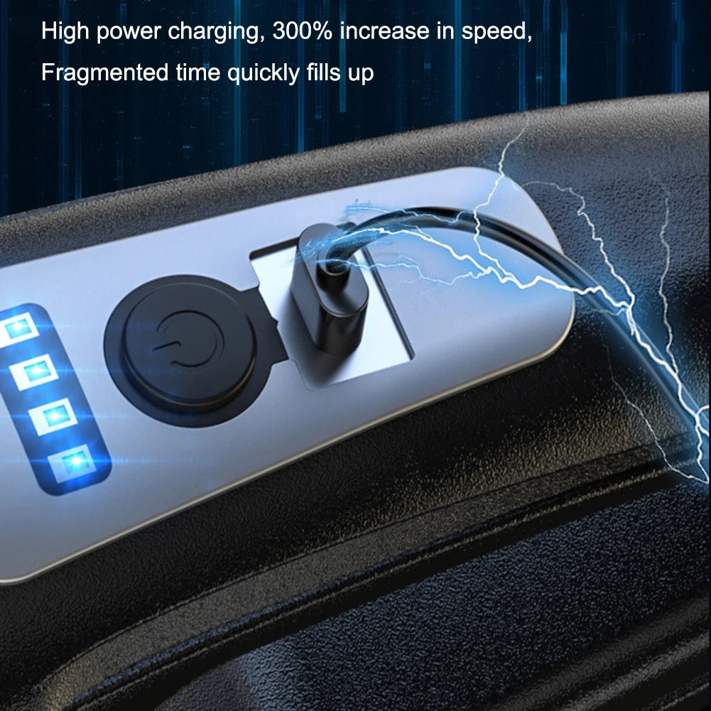 120W Auto-Handstaubsauger USB wiederaufladbarer kabelloser tragbarer Staubsauger Starke Saugkraft für Auto/Zuhause/Büro/Tierhaare