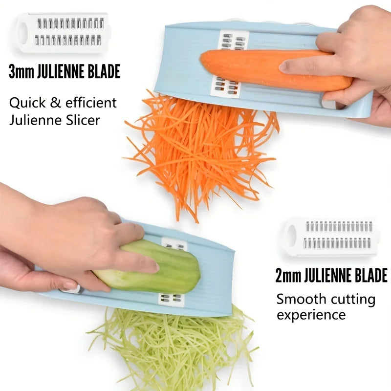 Multifunktionaler 5-in-1-Gemüseschneider, Zwiebelschneider, Food Chopper, Küchenmandoline, Gemüsehobel