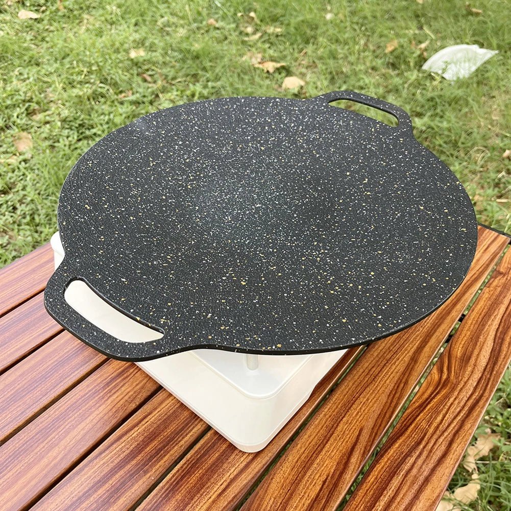 Backformen antihaftbeschichtete Pfannen zum Braten Pfanne runder Induktionsherd für Outdoor-Camping Küche Backutensilien Haushaltswerkzeuge
