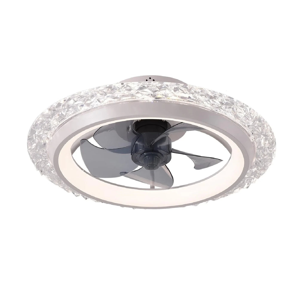 Ventilatori da Soffitto con Luce e Telecomando, Illuminazione Smart Moderna Nordica, Lampada da Soffitto di Lusso con Ventilatore a 6 Velocità