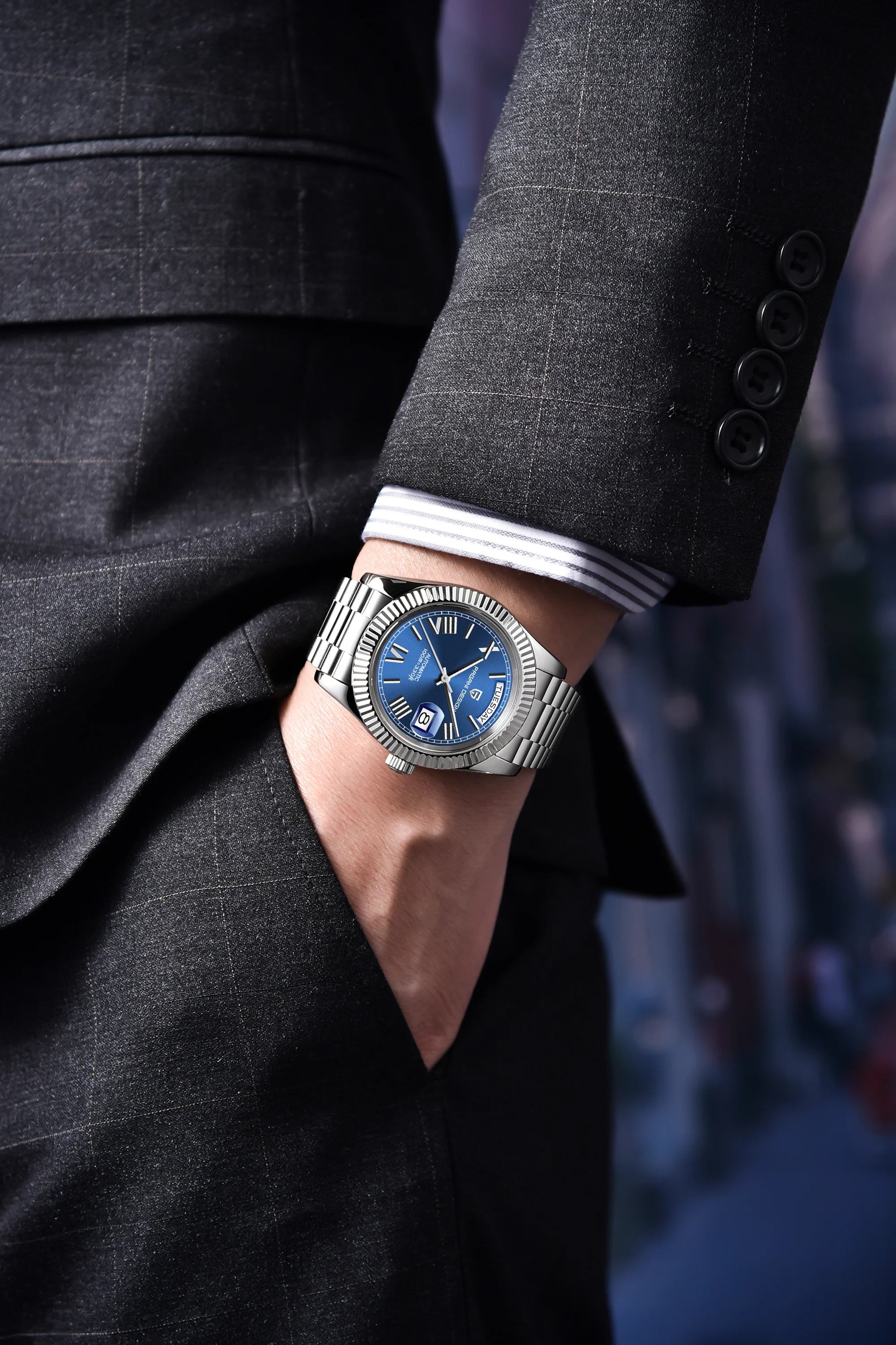 2026 Nuovo PAGANI DESIGN Oro rosa DD40 Orologio automatico di lusso da uomo Orologi da polso meccanici da uomo Giappone NH36A AR Vetro zaffiro