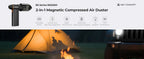 300000 giri/min aspirapolvere LED magnetico elettrico spolverino compresso 2-in-1 ventilatore d'aria e aspirazione per computer, tastiera portatile, pulizia della fotocamera