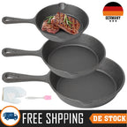 3PC Padella In Ghisa Wok Antiaderente A Nido D'ape Pentola Casa bistecca padella Stufa A Gas Pentola A Induzione Pentole Da Cucina 16/20/26 centimetri