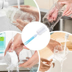 Weiche Schwammtassenbürste Langer Griff Schwammflaschenbürste Schwammreinigungsbürste Wasserflasche Glasbecher Reinigungsgerät