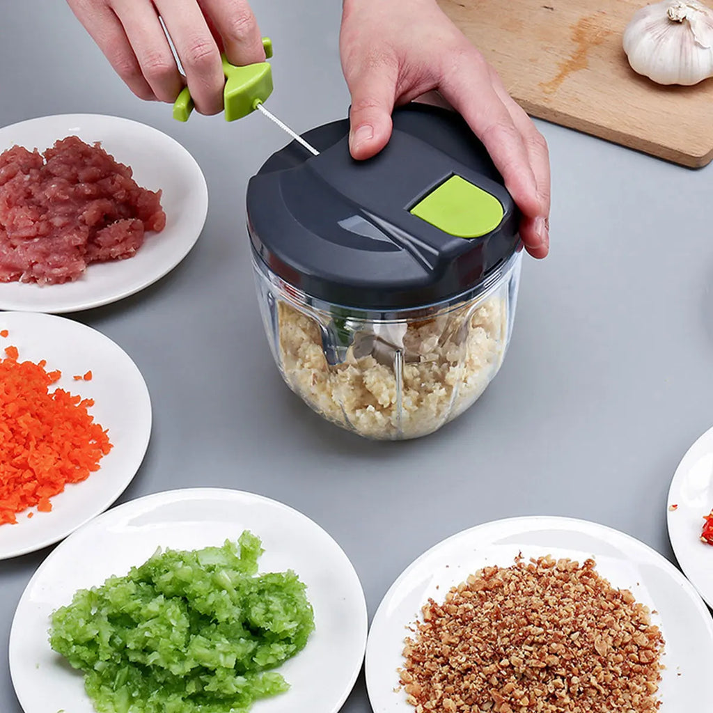 Affettatrice pelapatate manuale, tritatutto per cipolle, pressa per aglio, tritatutto per alimenti portatile, affettatrice Dicer Mixer per verdure da cucina