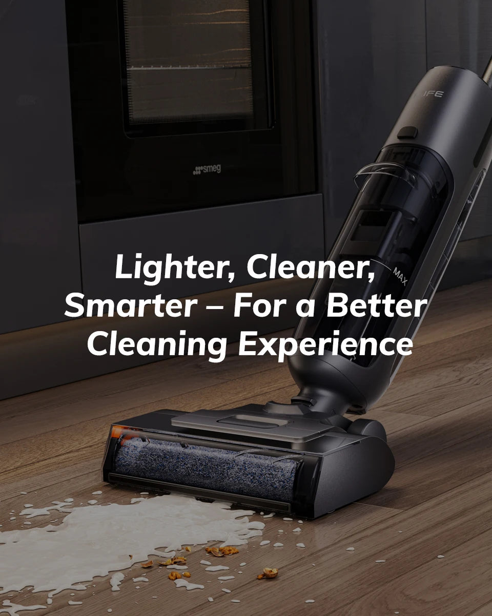 ILIFE W90 Pro Wireless Smart Floor Washer, 7000Pa Suction, 1 Minute Self-Cleaning, Dual Water Tank, Upgraded Version of W90