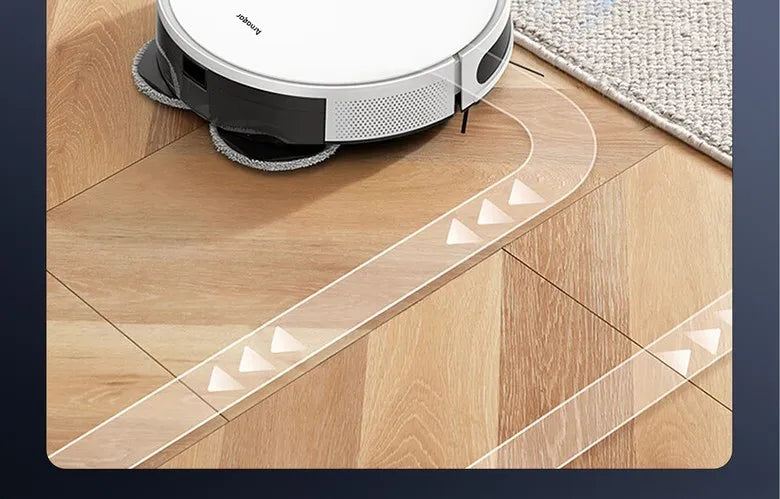 Arnagar Smart Home Saug- und Wischroboter mit automatischer Entleerung, App-Steuerung, 12000Pa, VSLAM, 5200mAh, geräuscharm für Teppichreinigung