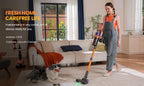 Erabros EV5 550W 70KPA Cordless Vacuum Cleaner with Ultra-Strong Suction Power, 80 Minutes Runtime, Smart Handheld Vacuum with 4 Modes