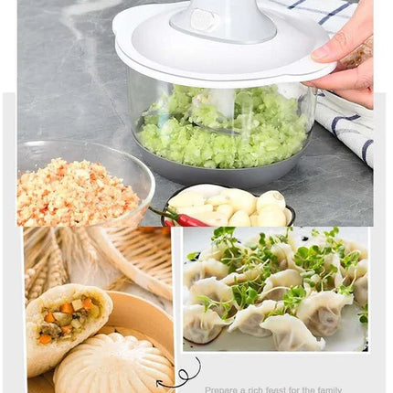 Tritacarne manuale per verdure, tipo a pressione, per aglio domestico, frusta da cucina, mini robot da cucina