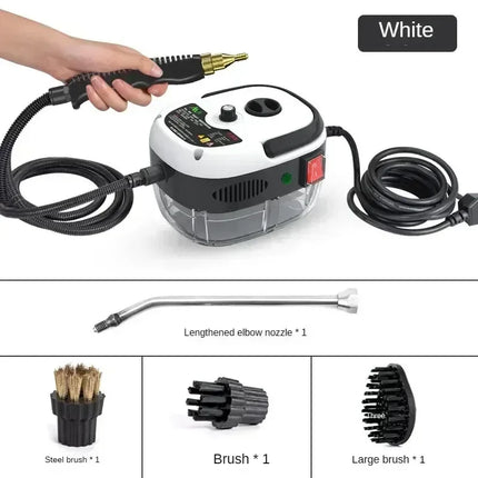 2500W Pulitore a vapore portatile ad alta pressione per sterilizzazione ad alta temperatura per condizionatore d'aria, cucina, auto e casa