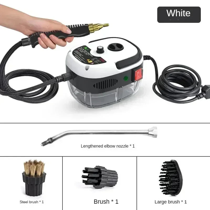 2500W Dampfreiniger Tragbares Hochtemperatur-Druckstrahl-Waschgerät zur Sterilisation für Auto, Zuhause, Küche, Klimaanlage
