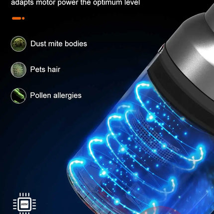 Liectroux i10 Cordless Handheld Vacuum Cleaner, Smart Dust Detection, 250W BLDC, 27Kpa Suction, Color Touch Screen, Detachable Battery, 45 Minutes Runtime, Lightweight Stick Vacuum for Carpet
