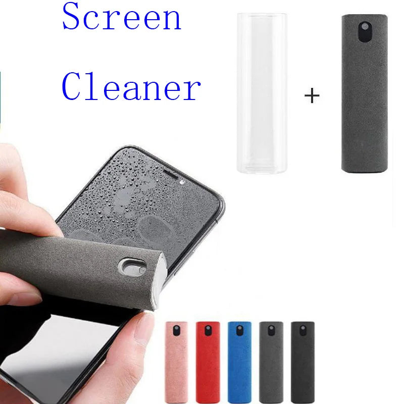 2-in-1 Computer Telefon Display Reinigungsset mit Mikrofasertuch Spray Bildschirmreiniger Staubsauger Werkzeuge Zubehör DNQJYP03