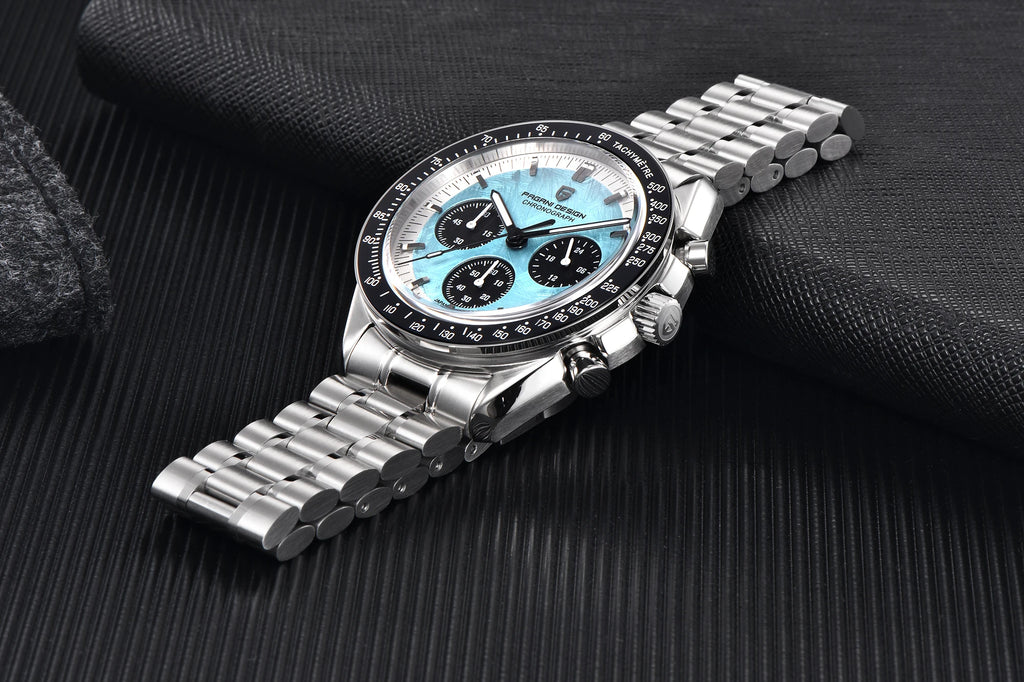 PAGANI DESIGN 2026 Nuovo Orologio da Polso Cronografo Sportivo di Lusso al Quarzo per Uomo con Data Automatica e Quadrante con Motivo Meteorite