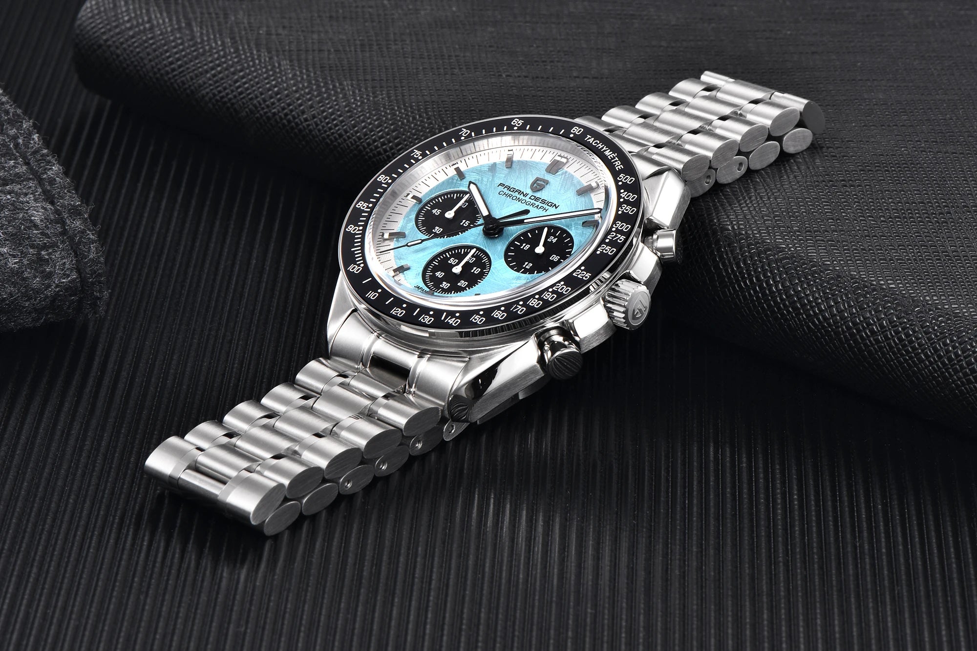 PAGANI DESIGN 2026 Nuovo Orologio da Polso Cronografo Sportivo di Lusso al Quarzo per Uomo con Data Automatica e Quadrante con Motivo Meteorite