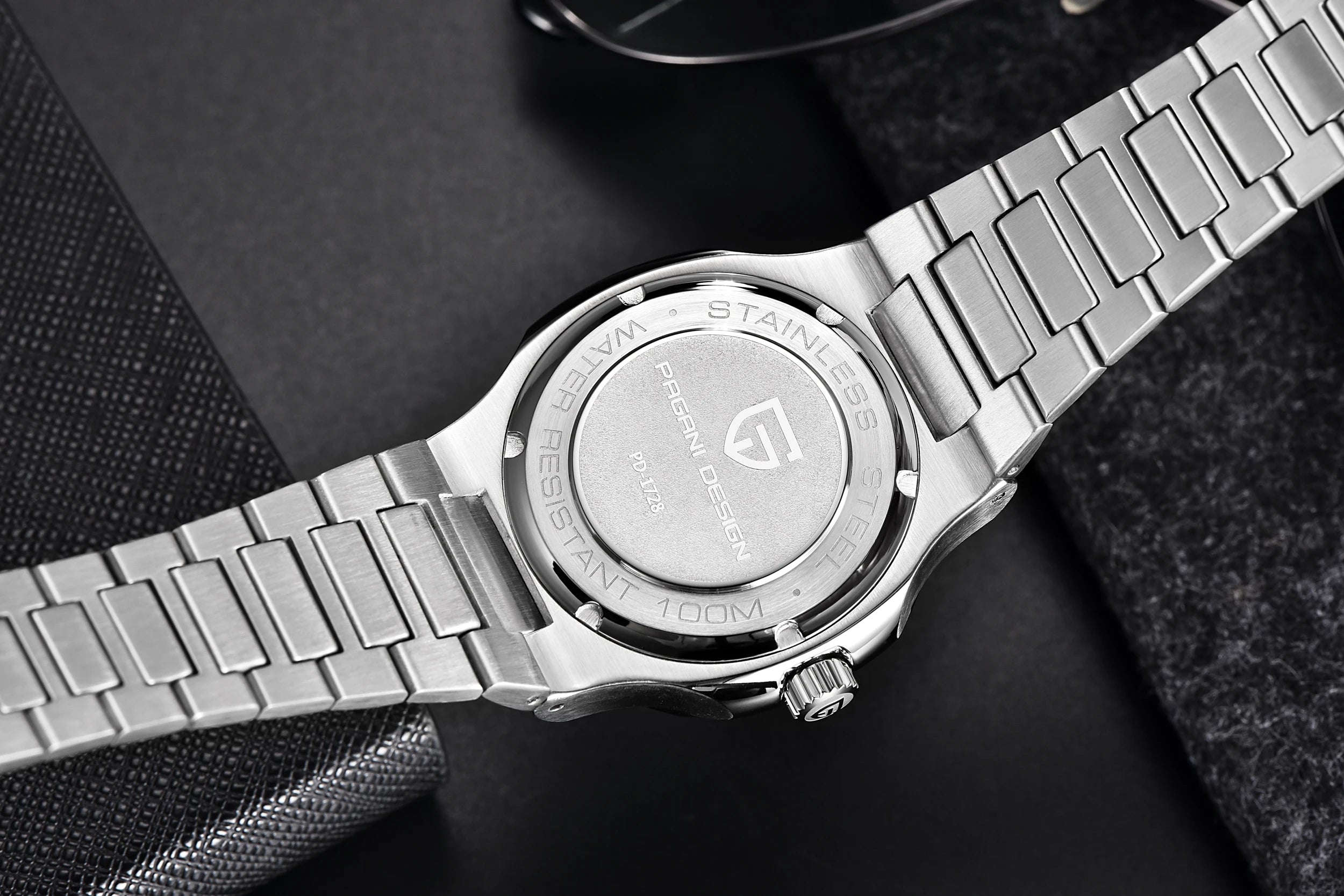 PAGANI DESIGN 2026 Neue Herren Luxus-Automatikuhr, mechanische Armbanduhr aus Edelstahl mit Saphirglas, 40MM Tonneau-Zifferblatt