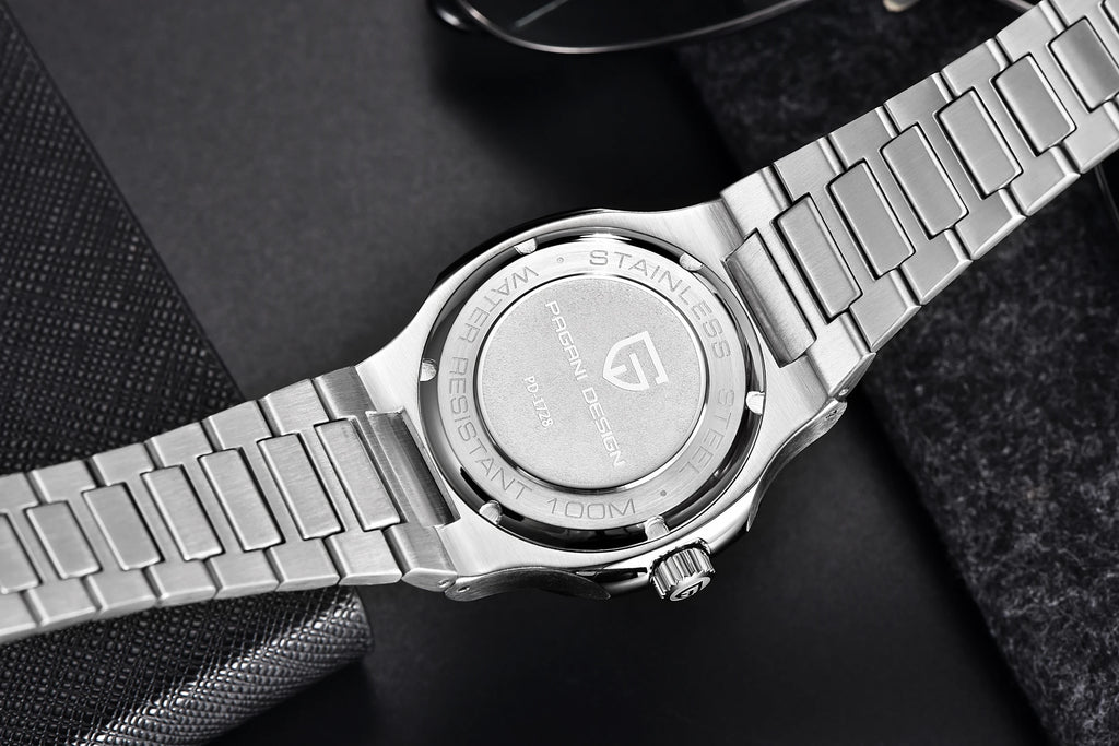 PAGANI DESIGN 2026 Neue Luxus-Automatikuhr für Herren, mechanische Armbanduhr aus Edelstahl mit Saphirglas, 40MM Tonneau-Zifferblatt