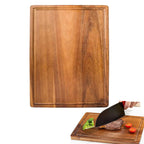 Holzschneidebretter Holz-Wurstbrett Doppelseitiges Fleisch- und Gemüsebrett Pizza-Brot-Servierbrett Küchenzubehör