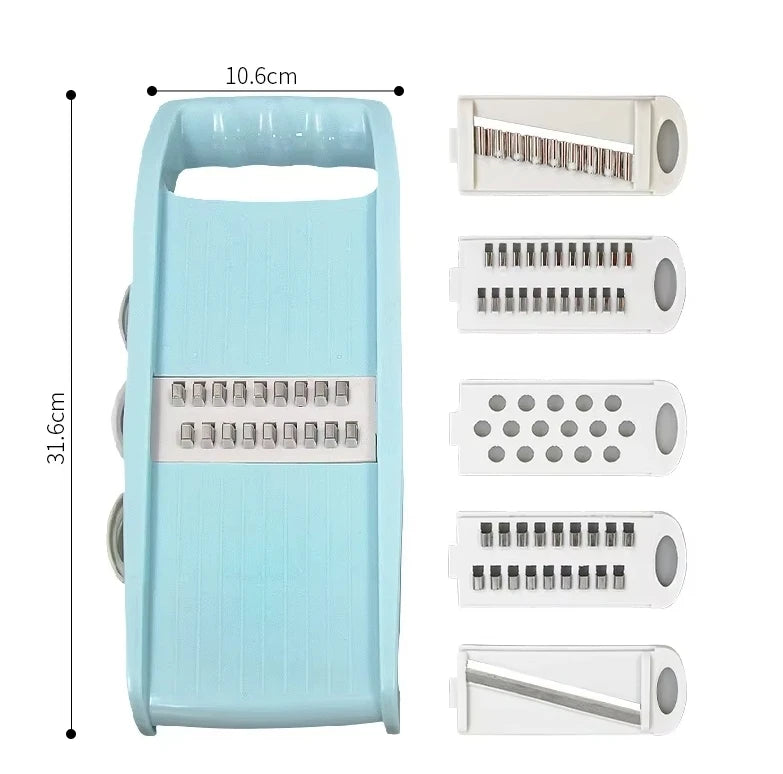 Multifunktionaler 5-in-1-Gemüseschneider, Zwiebelschneider, Food Chopper, Küchenmandoline, Gemüsehobel
