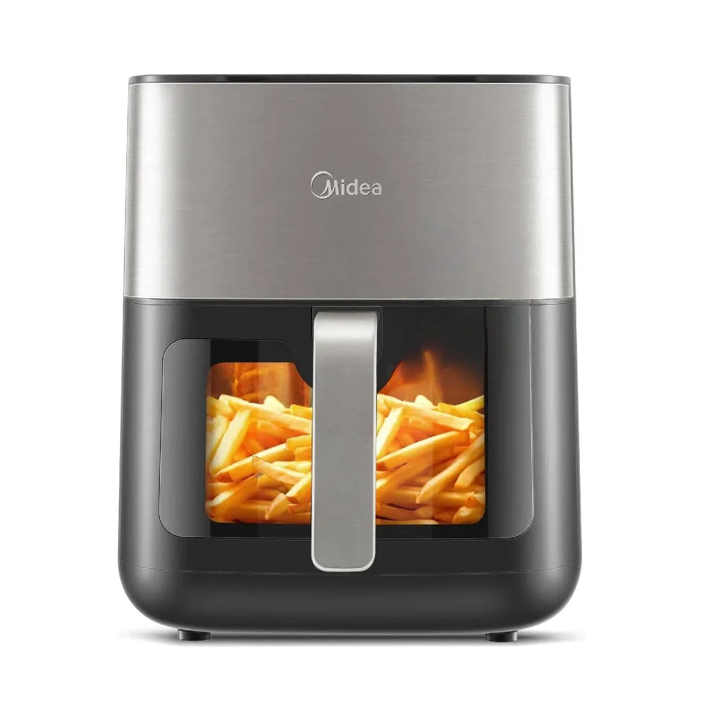 Friggitrice ad Aria Midea da 6,5L con Touchscreen Digitale e Finestra di Visualizzazione