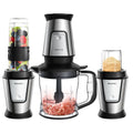BioloMix 700W 3-in-1 Multifunktionaler tragbarer Küchenroboter Entsafter Mixer Smoothie Mixer Lebensmittelhacker Trockenmühle für die Küche