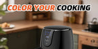Friggitrice ad Aria 3.5L 1500W con 6 Funzioni di Cottura - Cestello Antiaderente Lavabile in Lavastoviglie