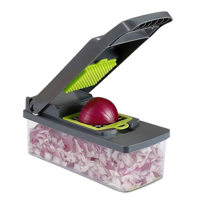 14/16 in 1 tritatutto per verdure multifunzionale cipolla patate tritatutto griglia alimentare grattugia per uso alimentare affettatrice per verdure da cucina Dicer