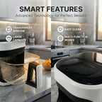 Friggitrice ad aria Podofo 1350W 5L con controllo touch e temperatura regolabile fino a 200°C