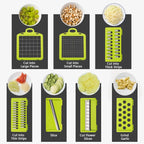 14/16 in 1 Tritatutto per verdure multifunzionale Tritatutto per cipolla Manico Griglia per alimenti Chopper per alimenti Cucina Affettatrice per verdure Dicer Cut