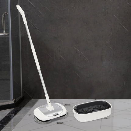 Mop elettrico senza fili con secchio per la pulizia, lavapavimenti ricaricabile per parquet, piastrelle e laminato