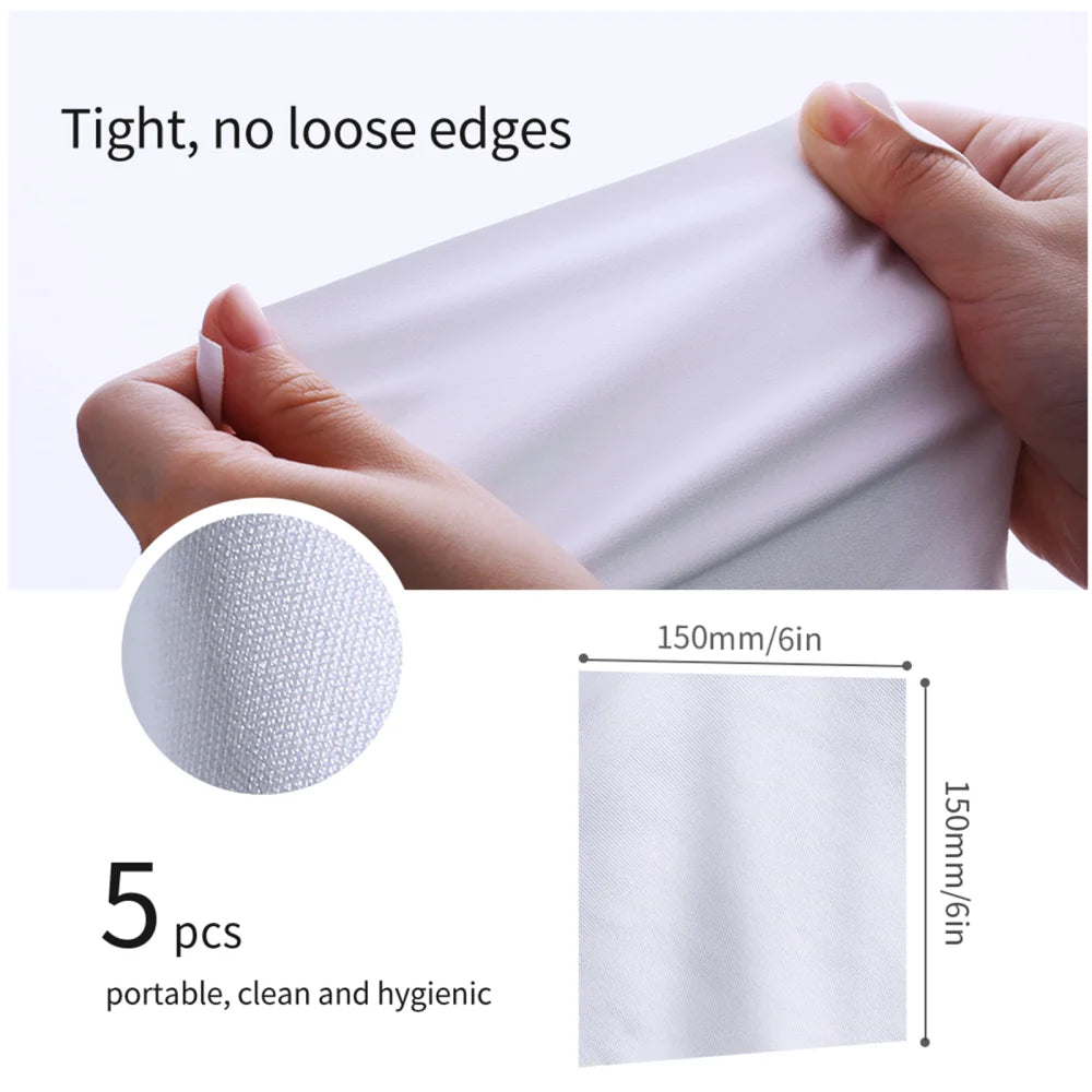 K&F Concept 5er-Set einzeln vakuumverpackte Mikrofasertücher zur Reinigung von Kameraobjektiven/iPhones/Computern/iPads/LED-Bildschirmen/Brillen