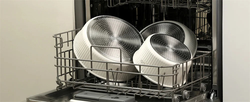 KOCH SYSTEME CS Set di pentole antiaderenti 17 pezzi Set di pentole e padelle con manico staccabile Pentole antiaderenti a induzione Pentola per salsa da cucina